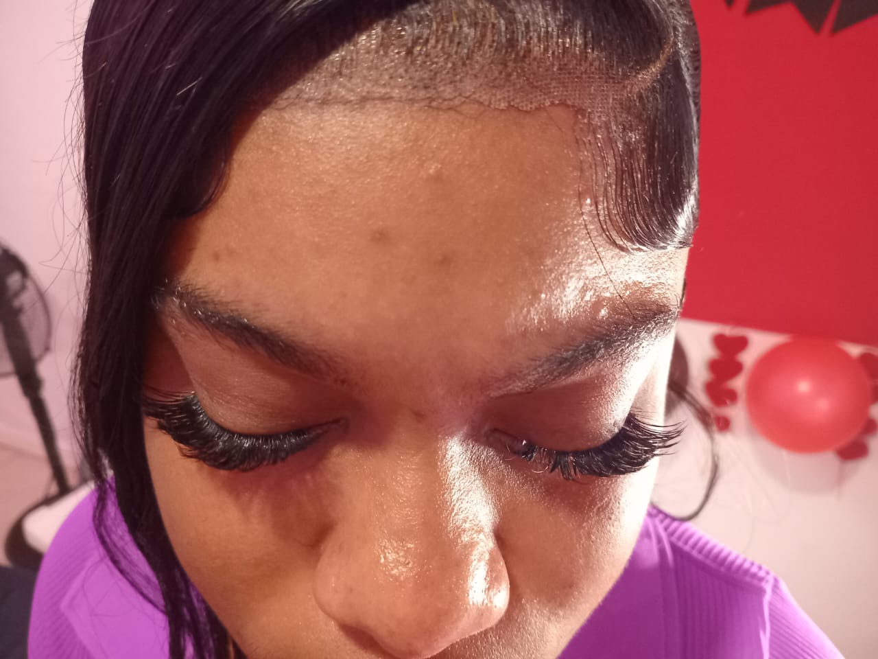 Clustered lash extensions applied at Alora Body Aesthetics