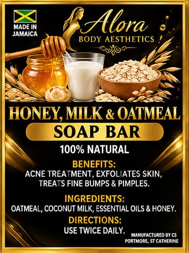 Honey, Milk & Oatmeal Soap Bar
